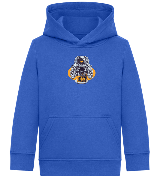 Spaceman Camera Design - Comfort Kids Hoodie_ROYAL_front