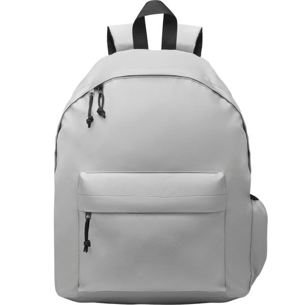 RPET Backpack with Bottle Pocket_GREY_front