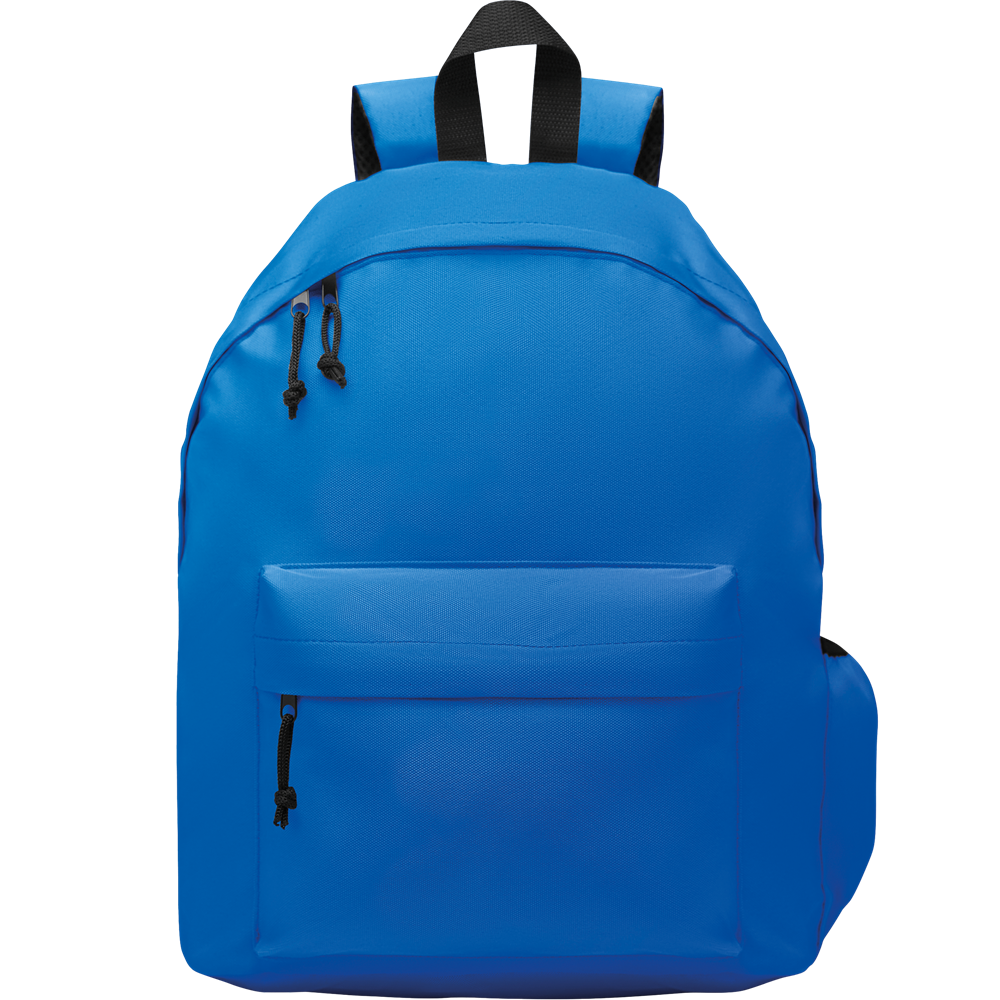 RPET Backpack with Bottle Pocket_ROYAL BLUE_front