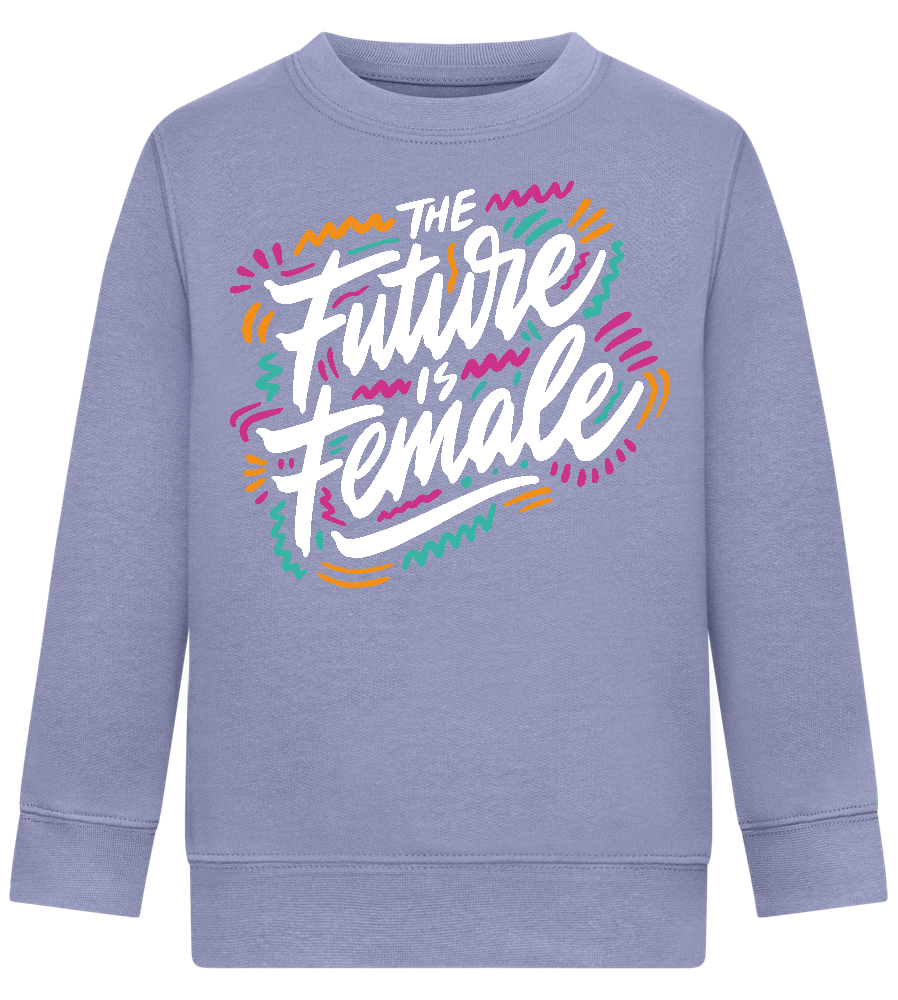 Future Is Female Design - Comfort Kids Sweater_BLUE_front