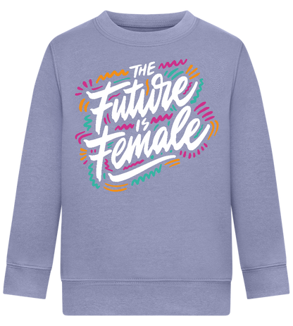 Future Is Female Design - Comfort Kids Sweater_BLUE_front