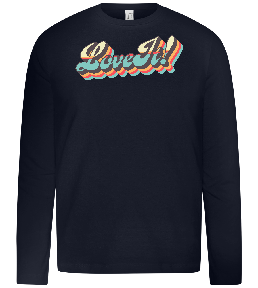 Love It Design - Premium kids long sleeve t-shirt_FRENCH NAVY_front