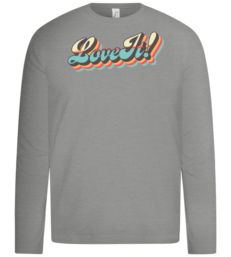 Love It Design - Premium kids long sleeve t-shirt_ORION GREY_front