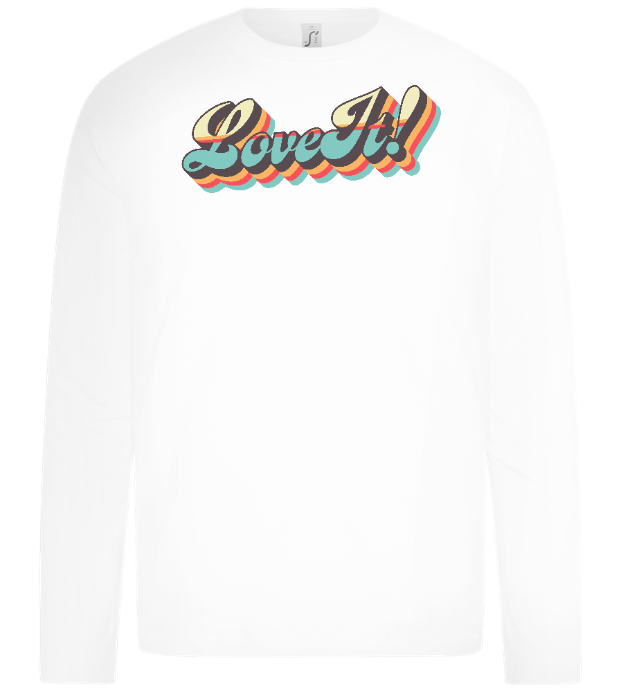 Love It Design - Premium kids long sleeve t-shirt_WHITE_front