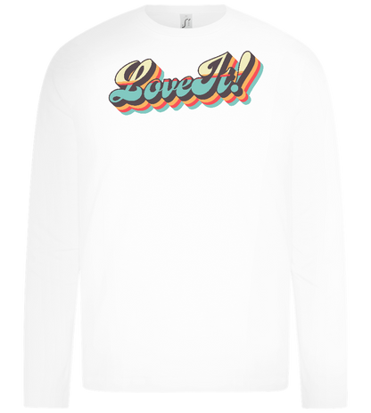 Love It Design - Premium kids long sleeve t-shirt_WHITE_front