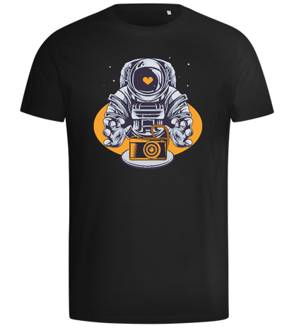 Spaceman Camera Design - Comfort men's t-shirt_DEEP BLACK_front