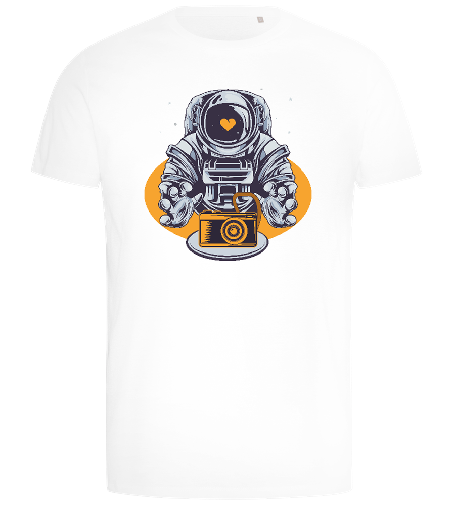 Spaceman Camera Design - Comfort men's t-shirt_WHITE_front