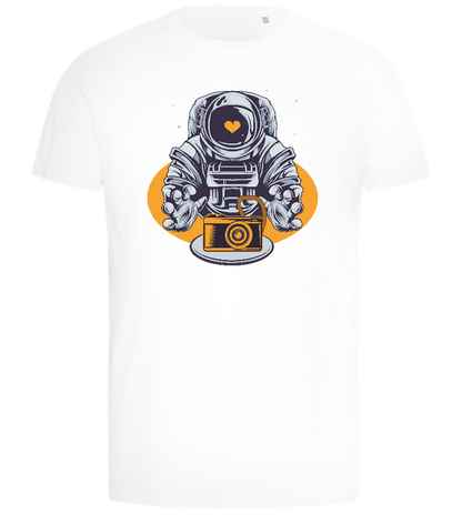 Spaceman Camera Design - Comfort men's t-shirt_WHITE_front