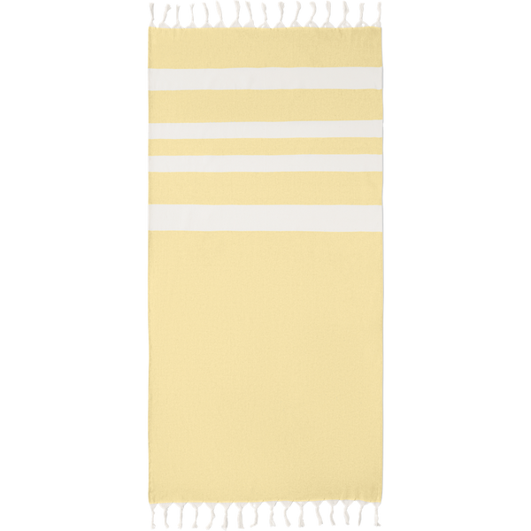 Recycled Cotton Hammam Towel Blanket_YELLOW_front