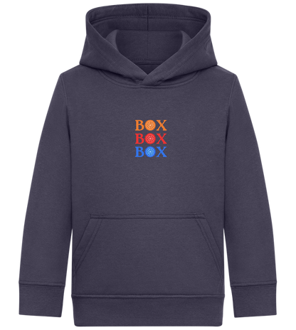 Box Box Box Design - Comfort Kids Hoodie_FRENCH NAVY_front