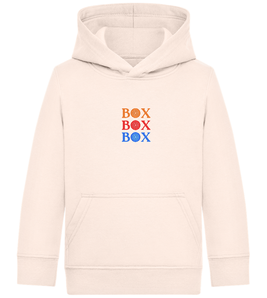 Box Box Box Design - Comfort Kids Hoodie_LIGHT PEACH ROSE_front