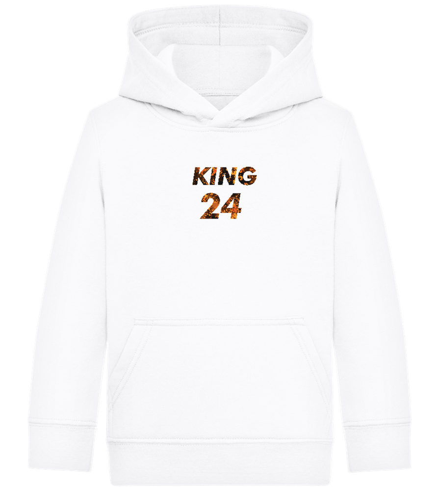 KING 24 Design - Comfort Kids Hoodie_WHITE_front