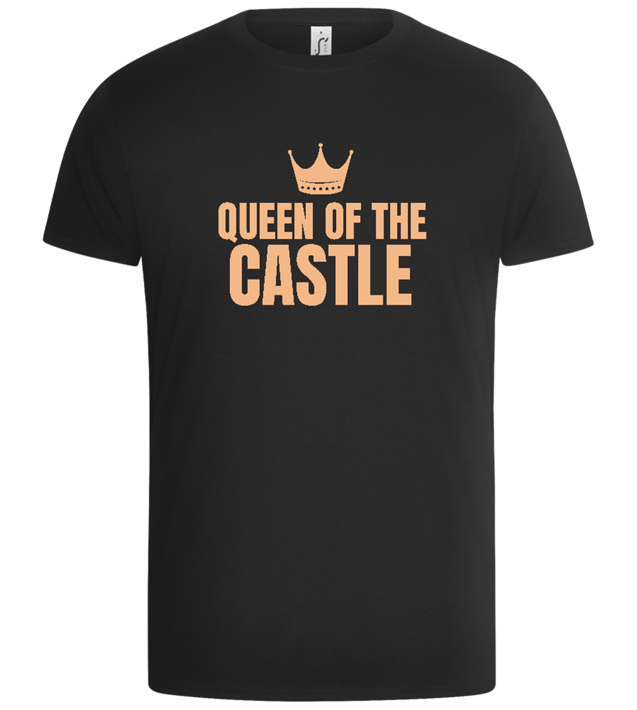 Queen of the Castle Design - Basic Unisex T-Shirt_DEEP BLACK_front