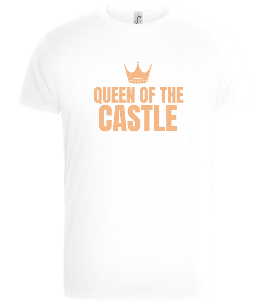 Queen of the Castle Design - Basic Unisex T-Shirt_WHITE_front