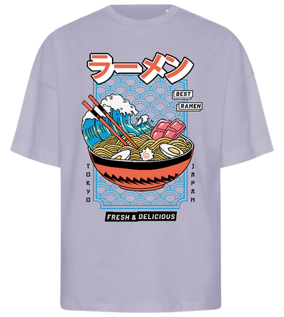 Delicious Ramen Design - Premium men's oversized t-shirt_LILAK_front