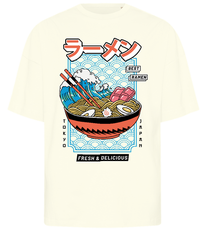 Delicious Ramen Design - Premium men's oversized t-shirt_OFF-WHITE_front