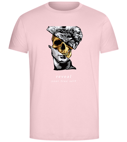 Reveal Your True Self Design - Comfort Unisex T-Shirt_CANDY PINK_front