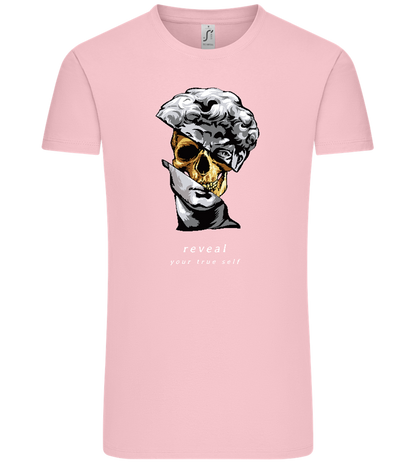 Reveal Your True Self Design - Comfort Unisex T-Shirt_CANDY PINK_front