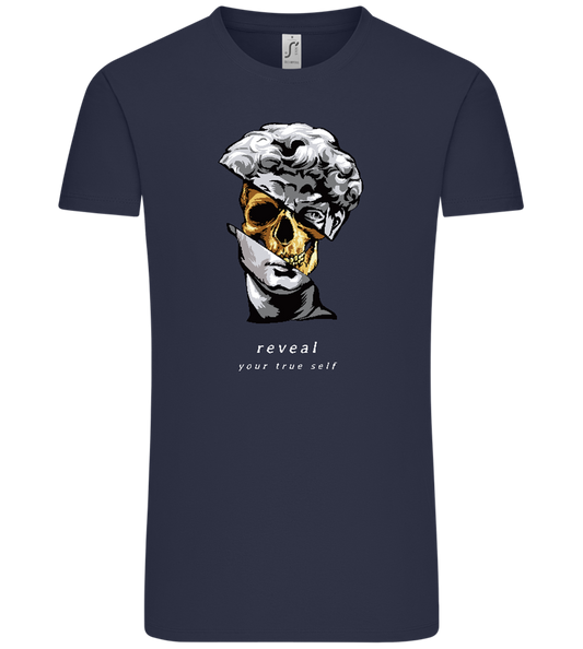 Reveal Your True Self Design - Comfort Unisex T-Shirt_FRENCH NAVY_front