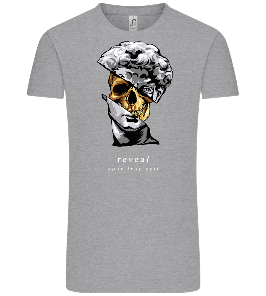 Reveal Your True Self Design - Comfort Unisex T-Shirt_ORION GREY_front