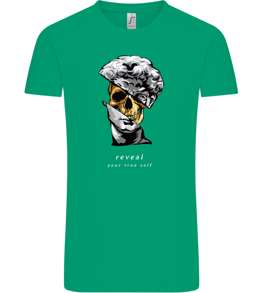 Reveal Your True Self Design - Comfort Unisex T-Shirt_SPRING GREEN_front