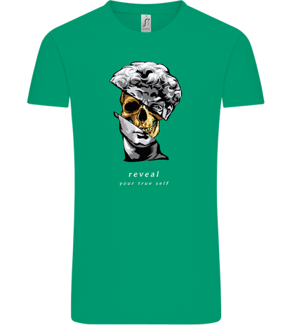 Reveal Your True Self Design - Comfort Unisex T-Shirt_SPRING GREEN_front