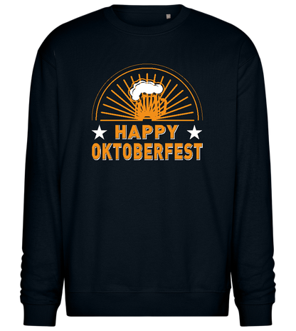 Happy Oktoberfest Design - Comfort Essential Unisex Sweater_BLACK_front