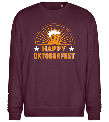 Happy Oktoberfest Design - Comfort Essential Unisex Sweater_BORDEAUX_front