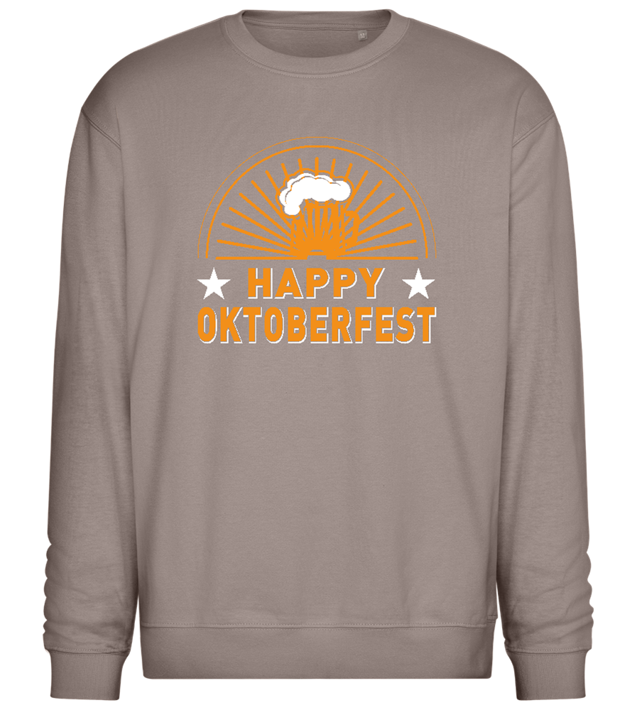 Happy Oktoberfest Design - Comfort Essential Unisex Sweater_CHARCOAL CHIN_front