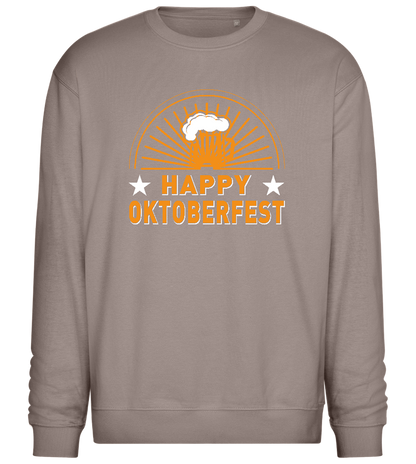 Happy Oktoberfest Design - Comfort Essential Unisex Sweater_CHARCOAL CHIN_front