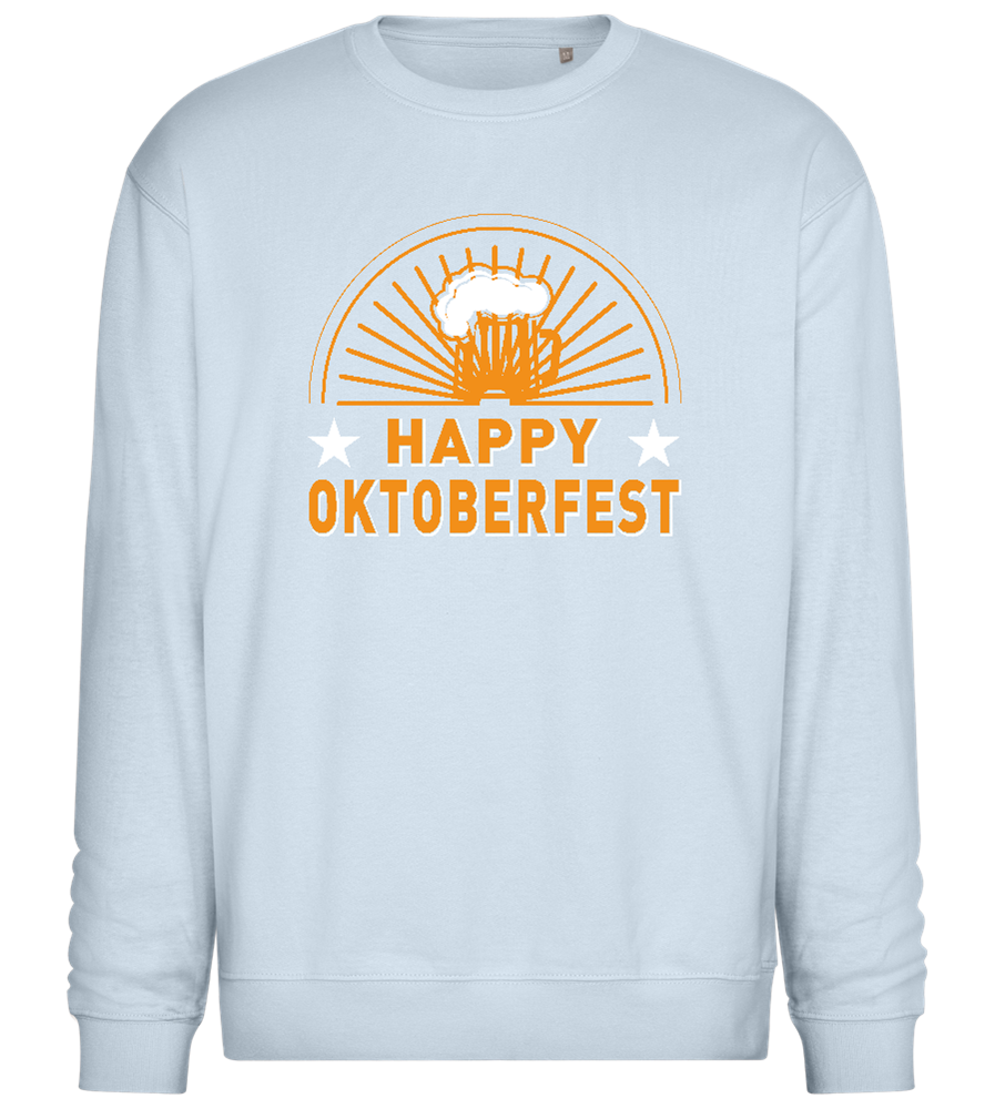 Happy Oktoberfest Design - Comfort Essential Unisex Sweater_CREAMY BLUE_front