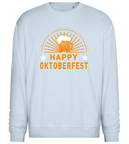 Happy Oktoberfest Design - Comfort Essential Unisex Sweater_CREAMY BLUE_front