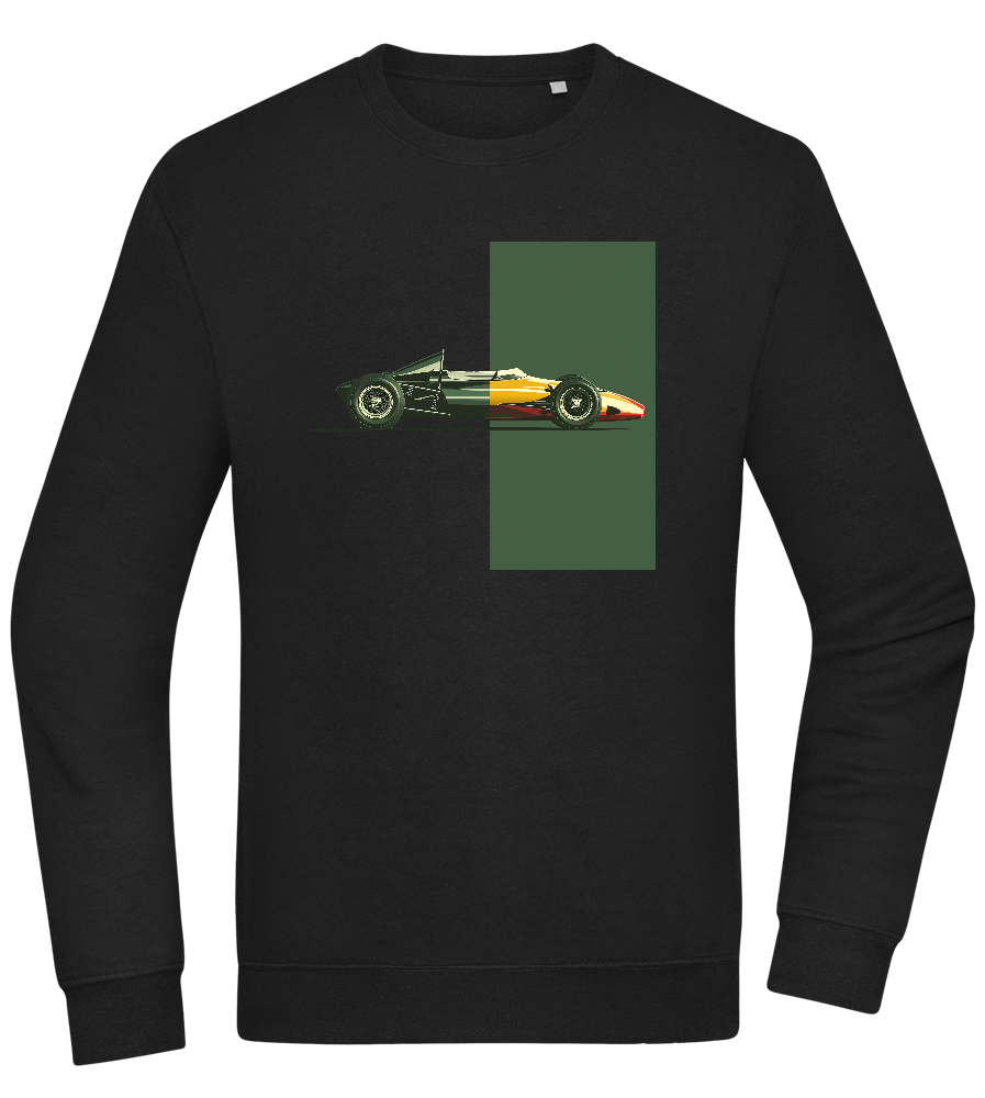 Retro F1 Design - Comfort Essential Unisex Sweater_BLACK_front