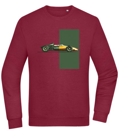 Retro F1 Design - Comfort Essential Unisex Sweater_BORDEAUX_front