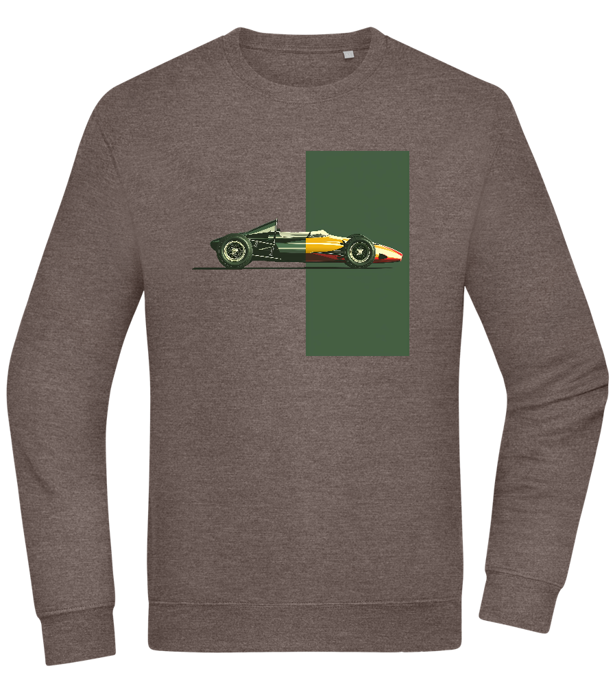 Retro F1 Design - Comfort Essential Unisex Sweater_CHARCOAL CHIN_front