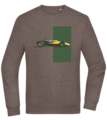 Retro F1 Design - Comfort Essential Unisex Sweater_CHARCOAL CHIN_front