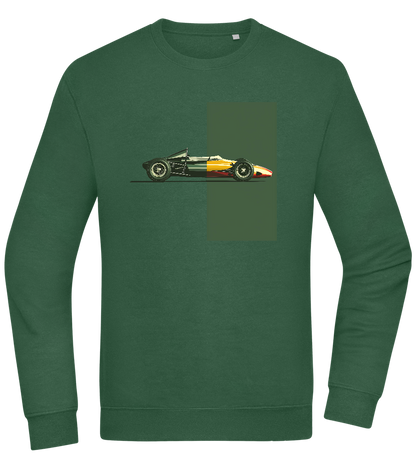 Retro F1 Design - Comfort Essential Unisex Sweater_GREEN BOTTLE_front