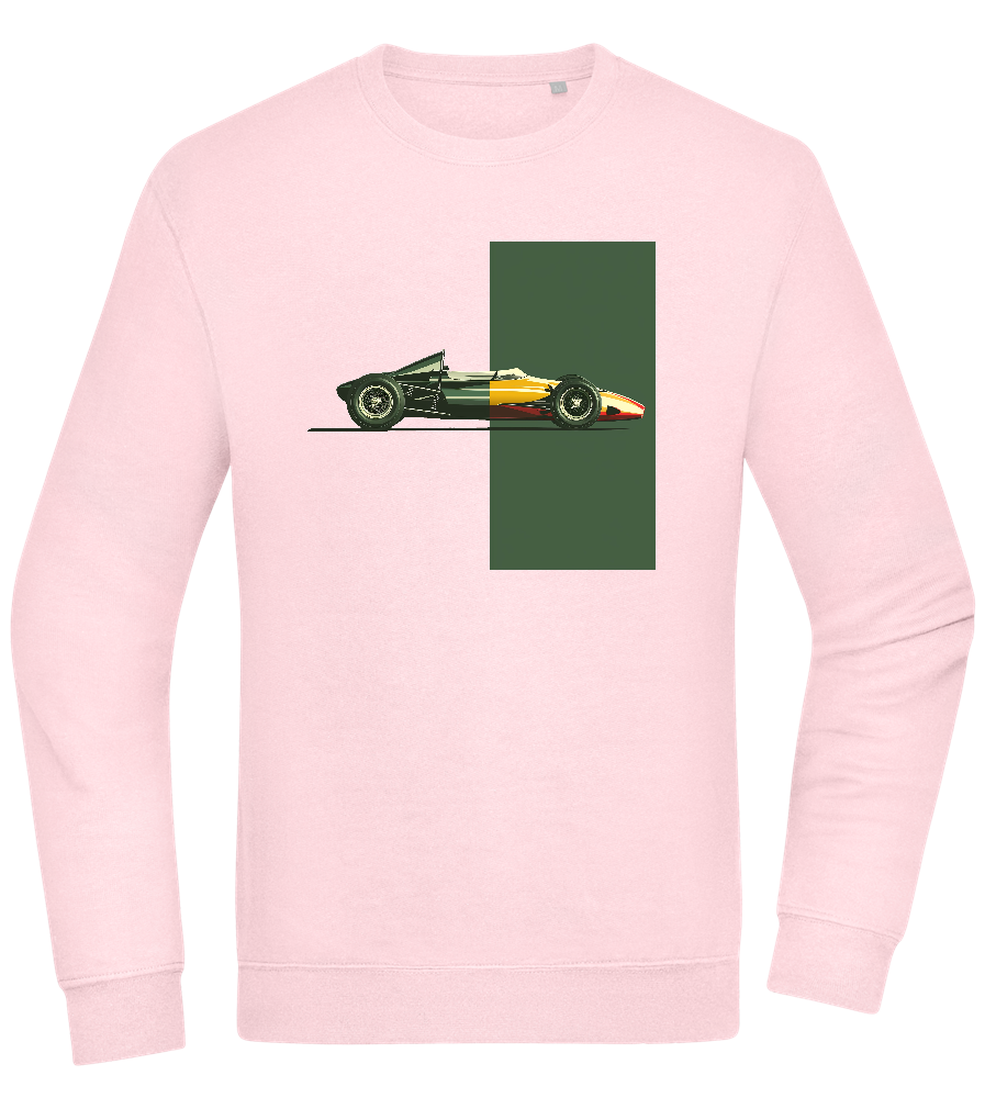 Retro F1 Design - Comfort Essential Unisex Sweater_LIGHT PEACH ROSE_front