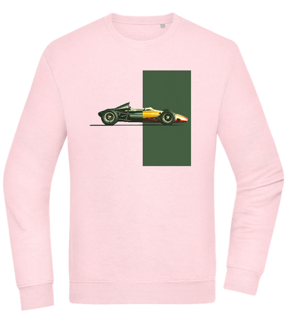 Retro F1 Design - Comfort Essential Unisex Sweater_LIGHT PEACH ROSE_front