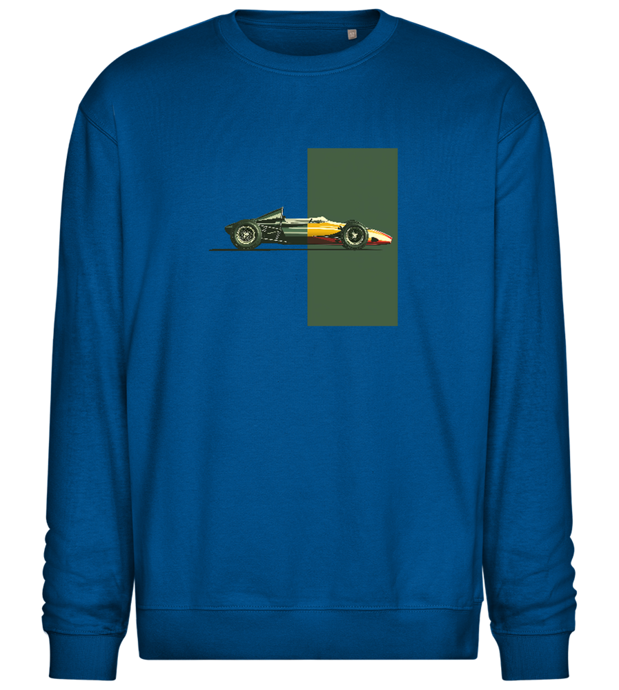 Retro F1 Design - Comfort Essential Unisex Sweater_ROYAL_front