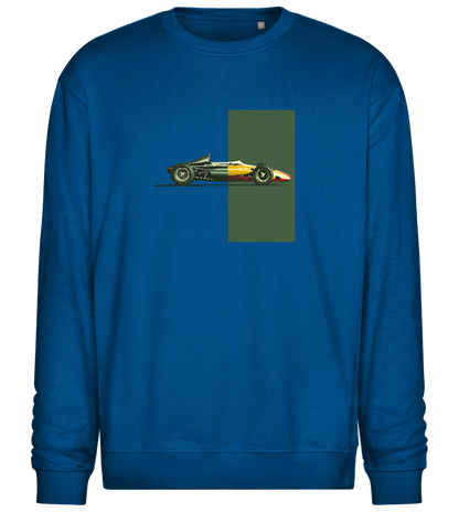 Retro F1 Design - Comfort Essential Unisex Sweater_ROYAL_front