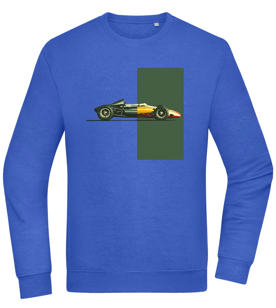 Retro F1 Design - Comfort Essential Unisex Sweater_ROYAL_front