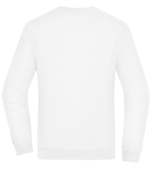 Retro F1 Design - Comfort Essential Unisex Sweater_WHITE_back