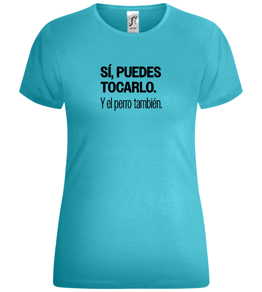 Puedes Tocarlo Design - Comfort women's t-shirt_HAWAIIAN OCEAN_front