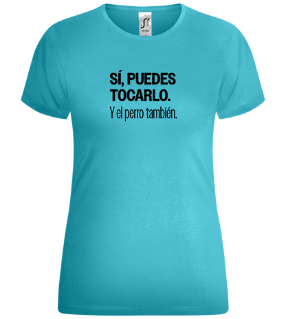 Puedes Tocarlo Design - Comfort women's t-shirt_HAWAIIAN OCEAN_front