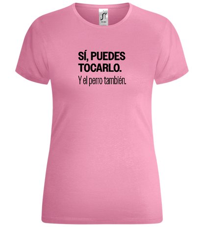 Puedes Tocarlo Design - Comfort women's t-shirt_PINK ORCHID_front