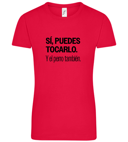 Puedes Rocarlo Design - Comfort women's t-shirt_RED_front
