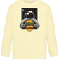 Spaceman Burger Design - Comfort Kids Sweater_AMARELO CLARO_front