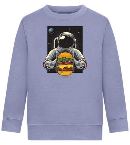 Spaceman Burger Design - Comfort Kids Sweater_BLUE_front