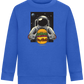 Spaceman Burger Design - Comfort Kids Sweater_ROYAL_front